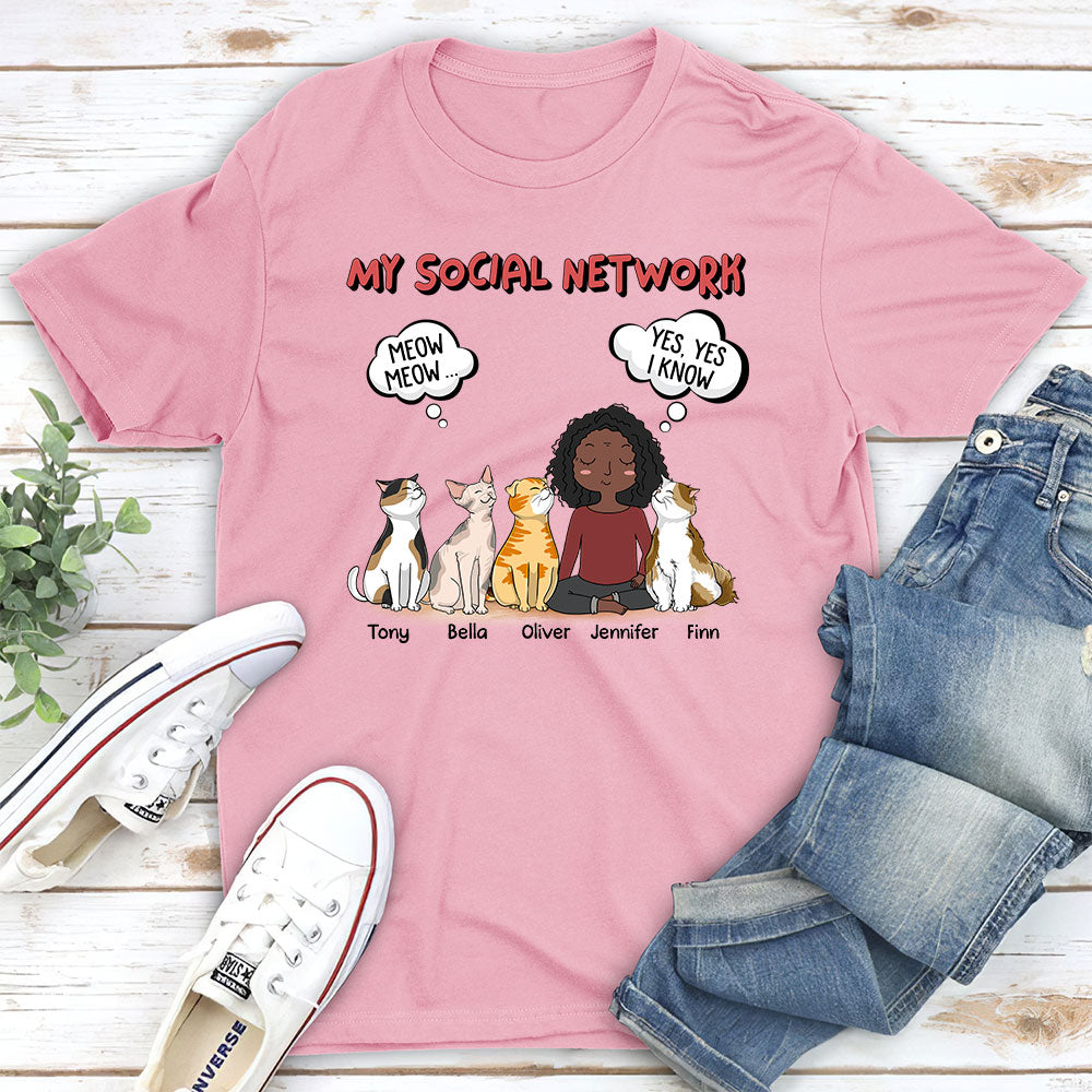 My Social Network - Personalized Custom Unisex T-shirt