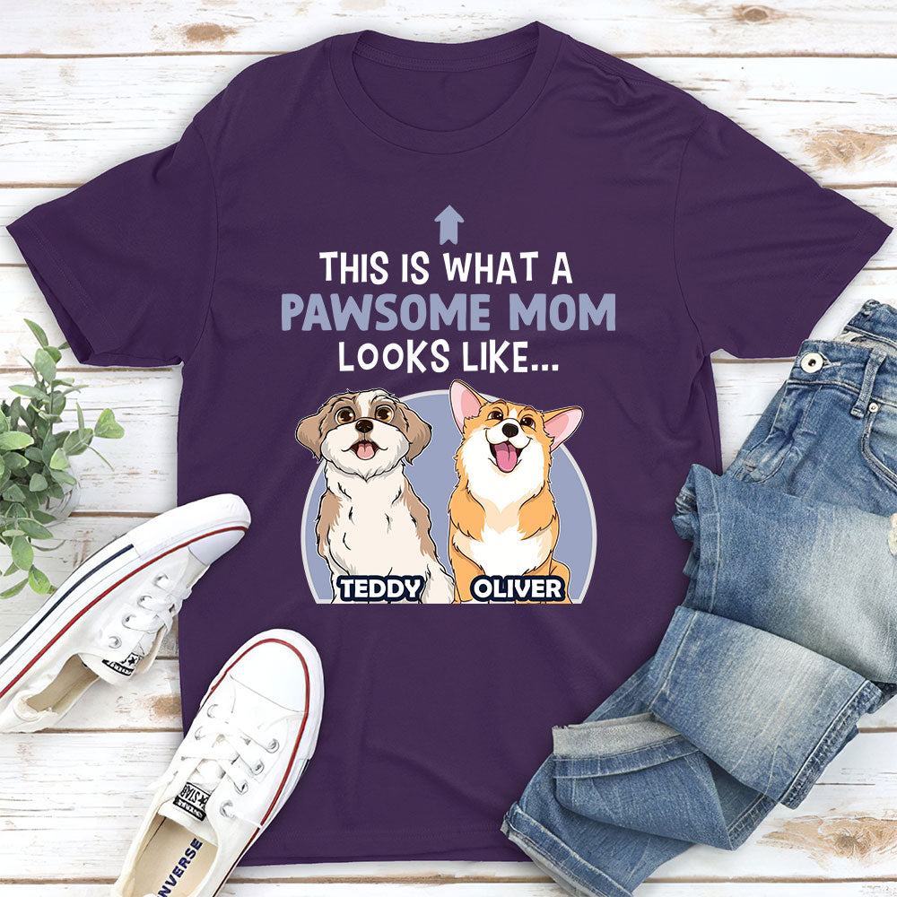 Pawsome Mom/Dad - Personalized Custom Unisex T-shirt