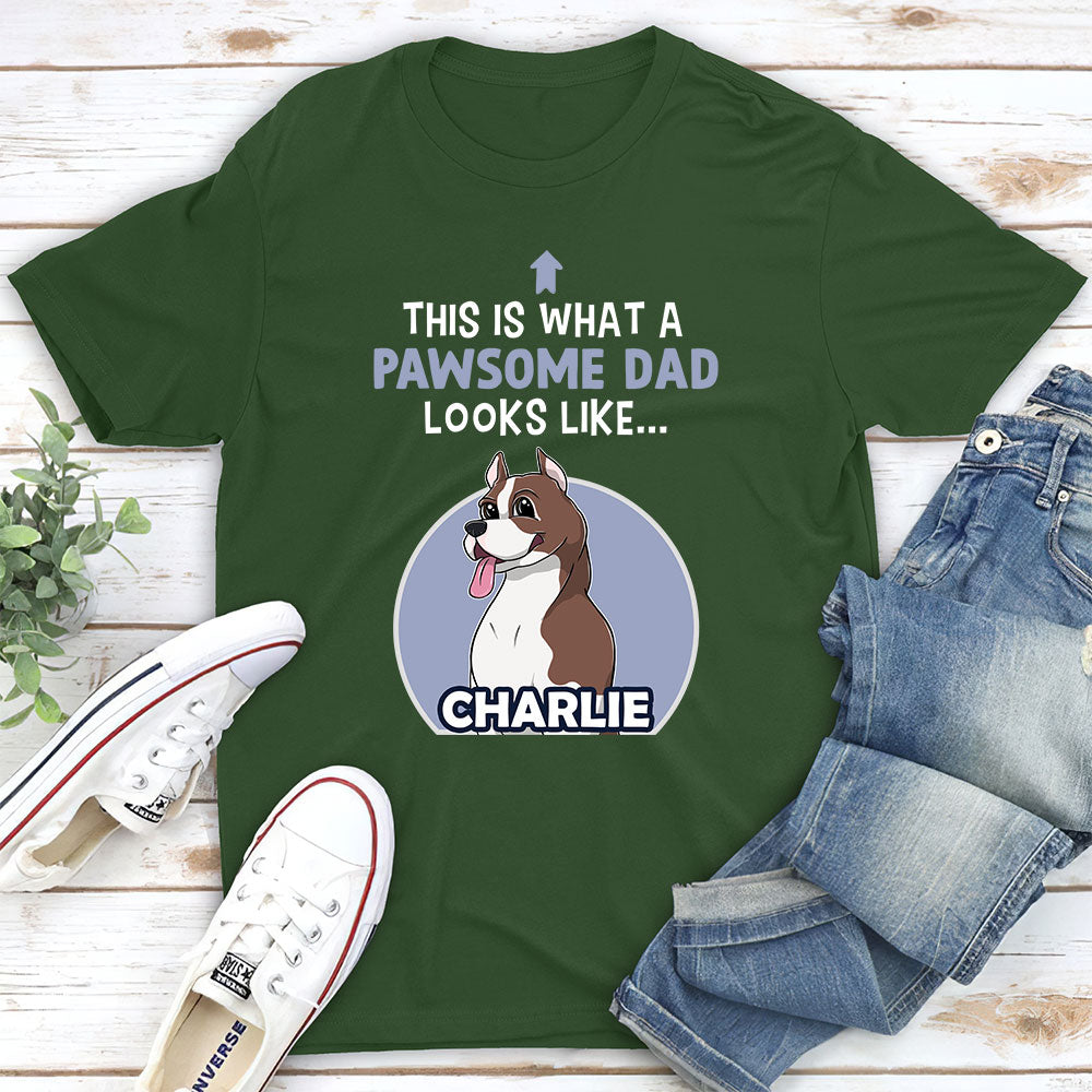 Pawsome Mom/Dad - Personalized Custom Unisex T-shirt