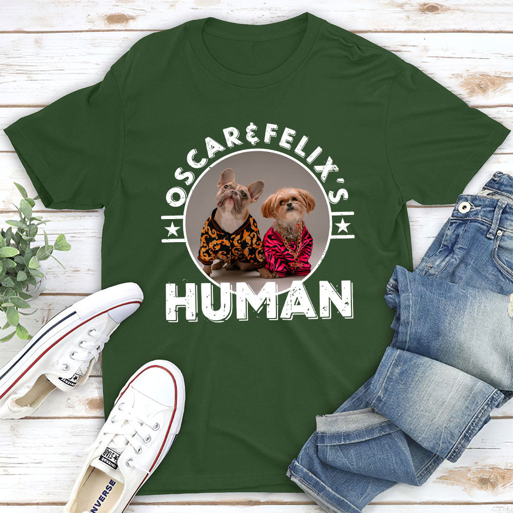 Dog Person Circle - Personalized Custom Unisex T-shirt