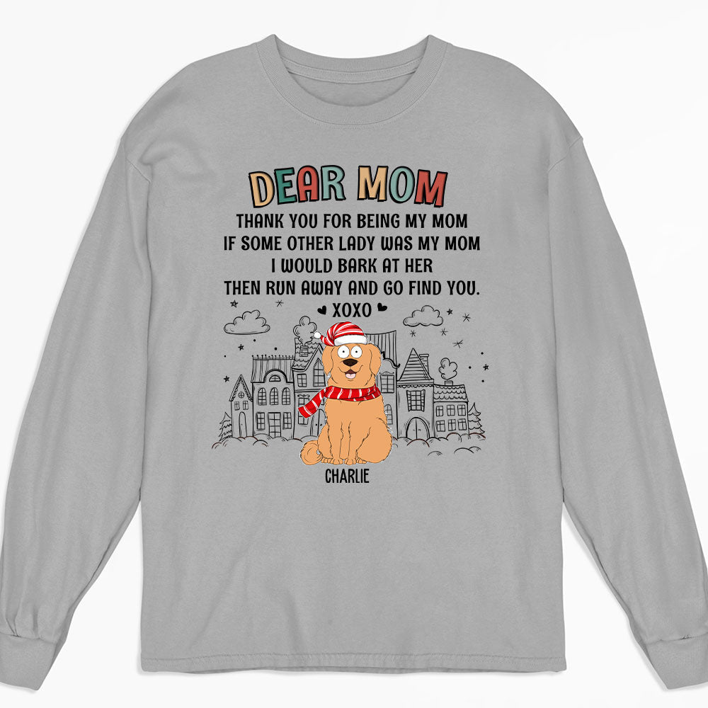 Dear Dad XOXO - Personalized Custom Long Sleeve T-shirt