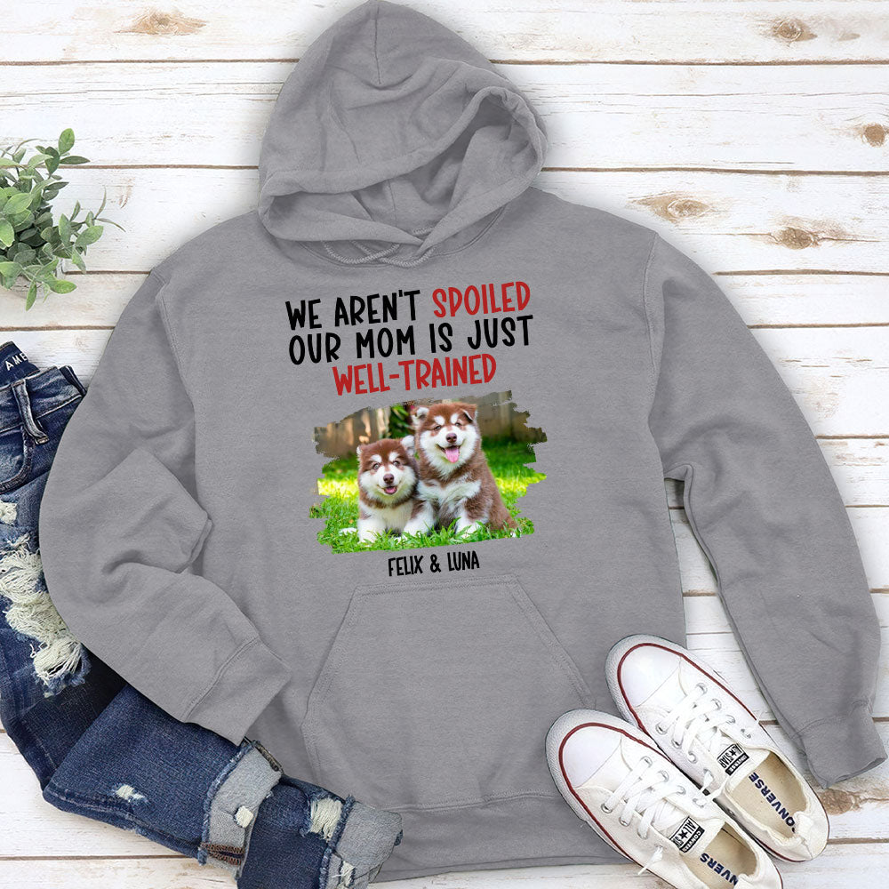 Well Trained Mom Photo - Personalized Custom Hoodie