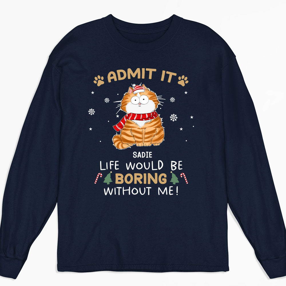 Never Get Bored - Personalized Custom Long Sleeve T-shirt