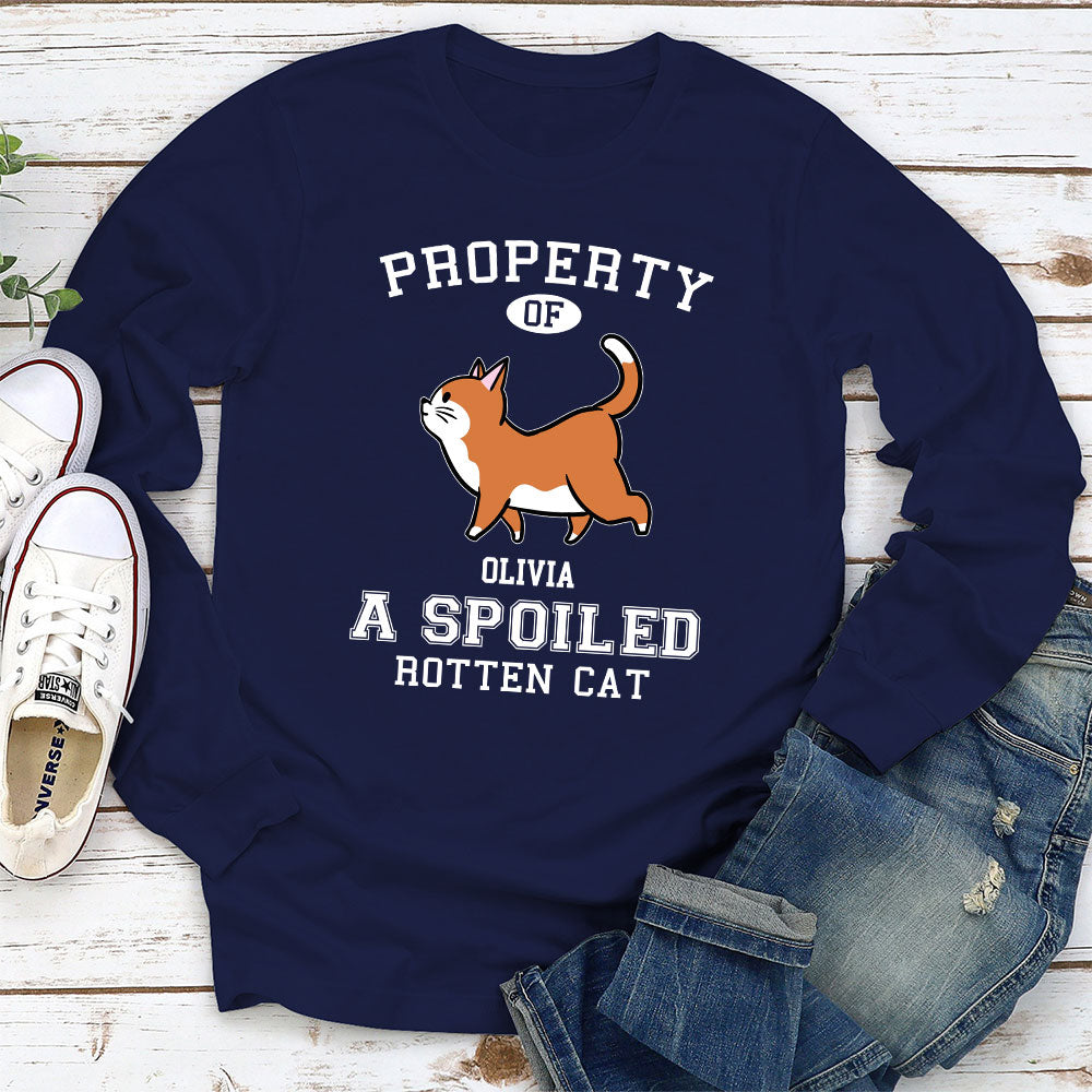 Property Of Rotten Cats - Personalized Custom Long Sleeve T-shirt