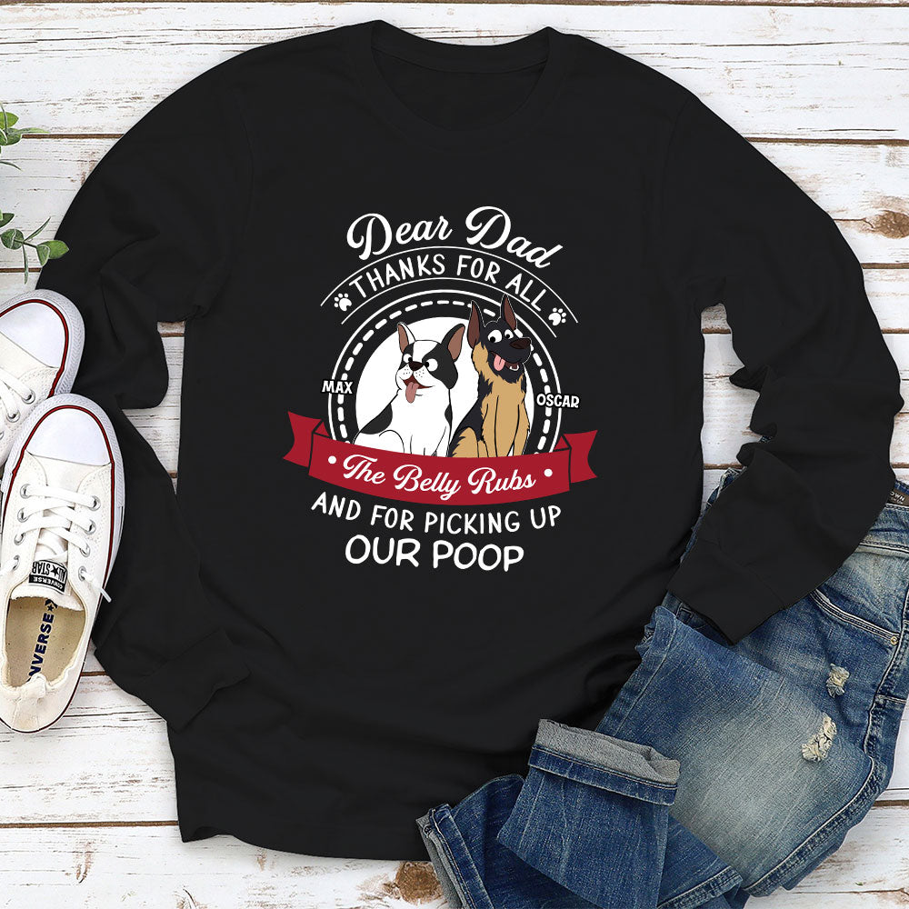 Dear Mom Thanks - Personalized Custom Long Sleeve T-shirt
