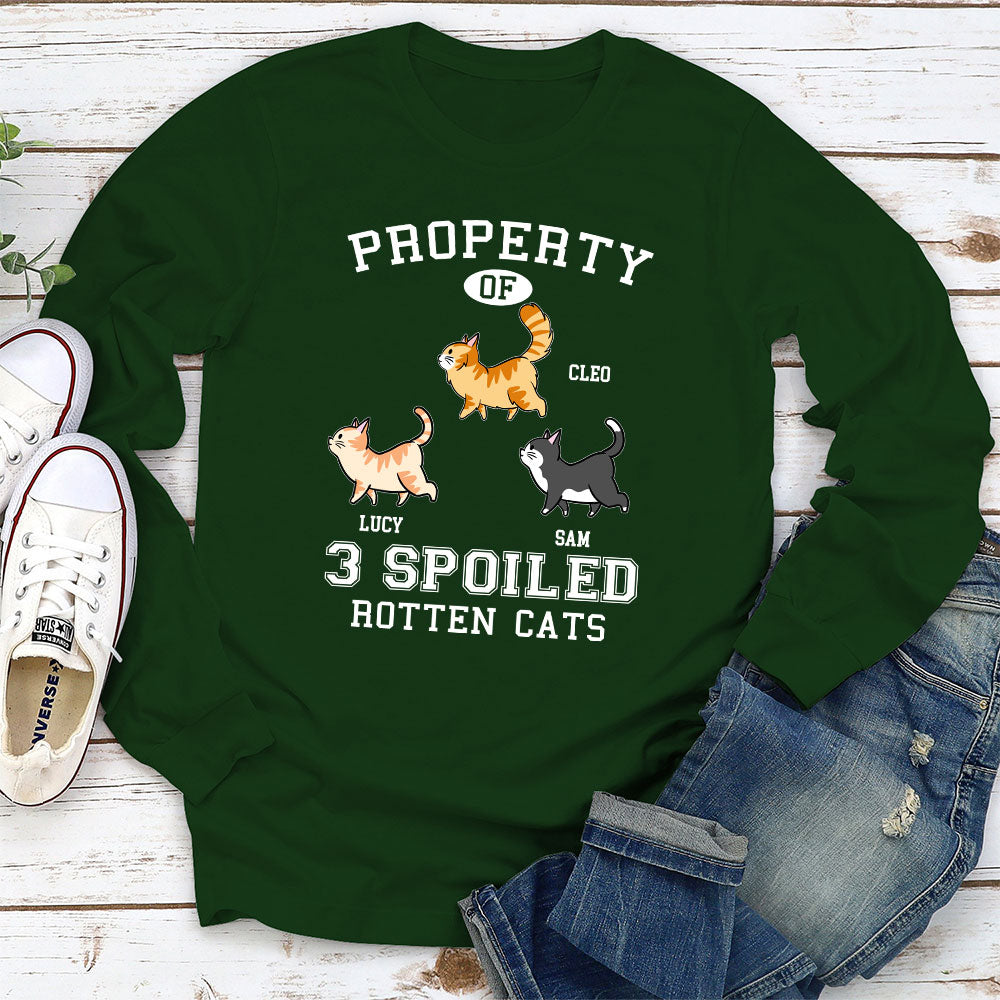 Property Of Rotten Cats - Personalized Custom Long Sleeve T-shirt