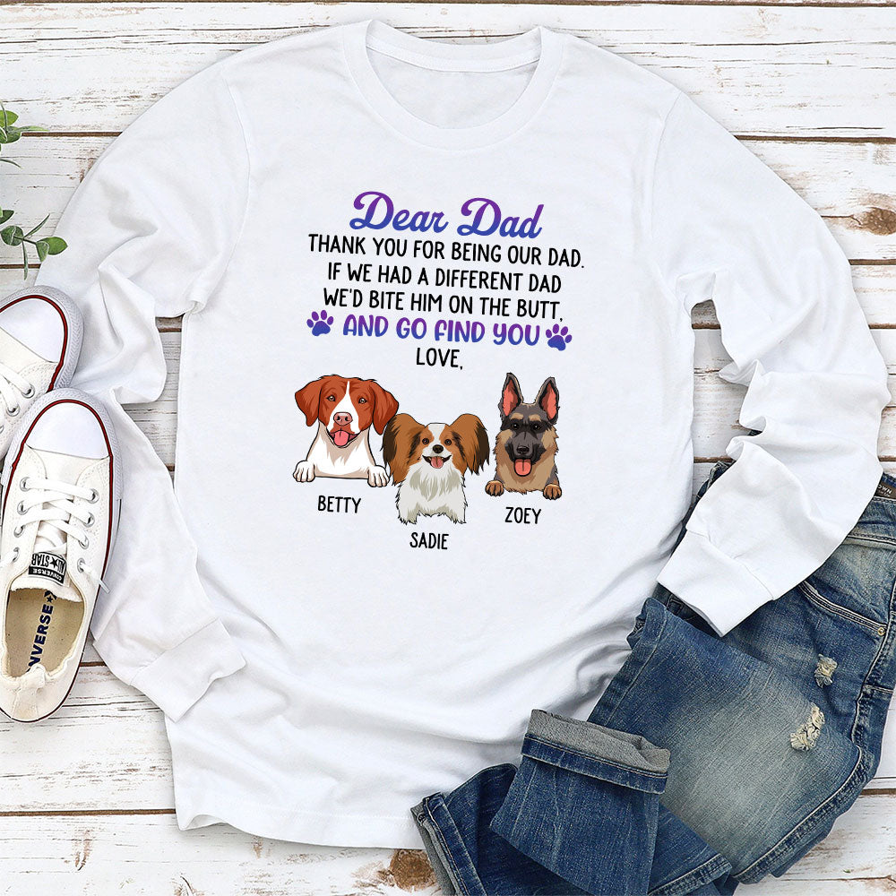 Dear Mom Thank You - Personalized Custom Long Sleeve T-shirt