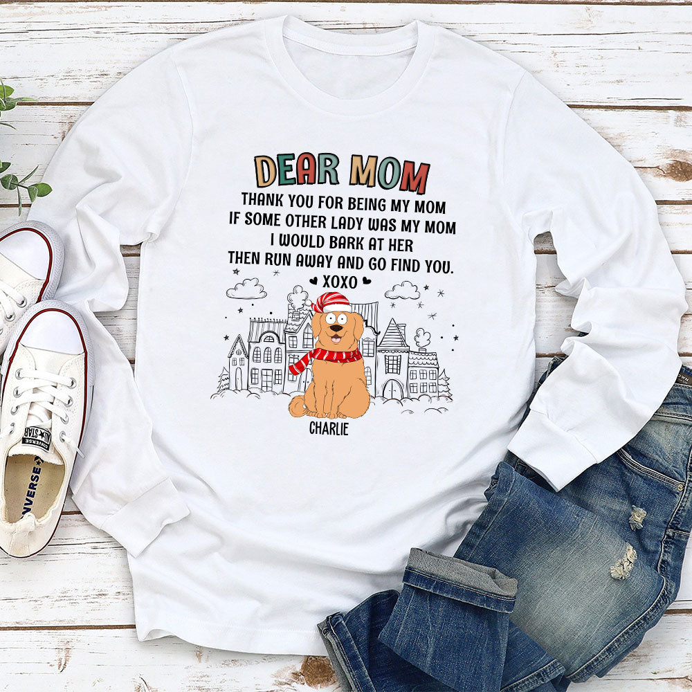 Dear Dad XOXO - Personalized Custom Long Sleeve T-shirt