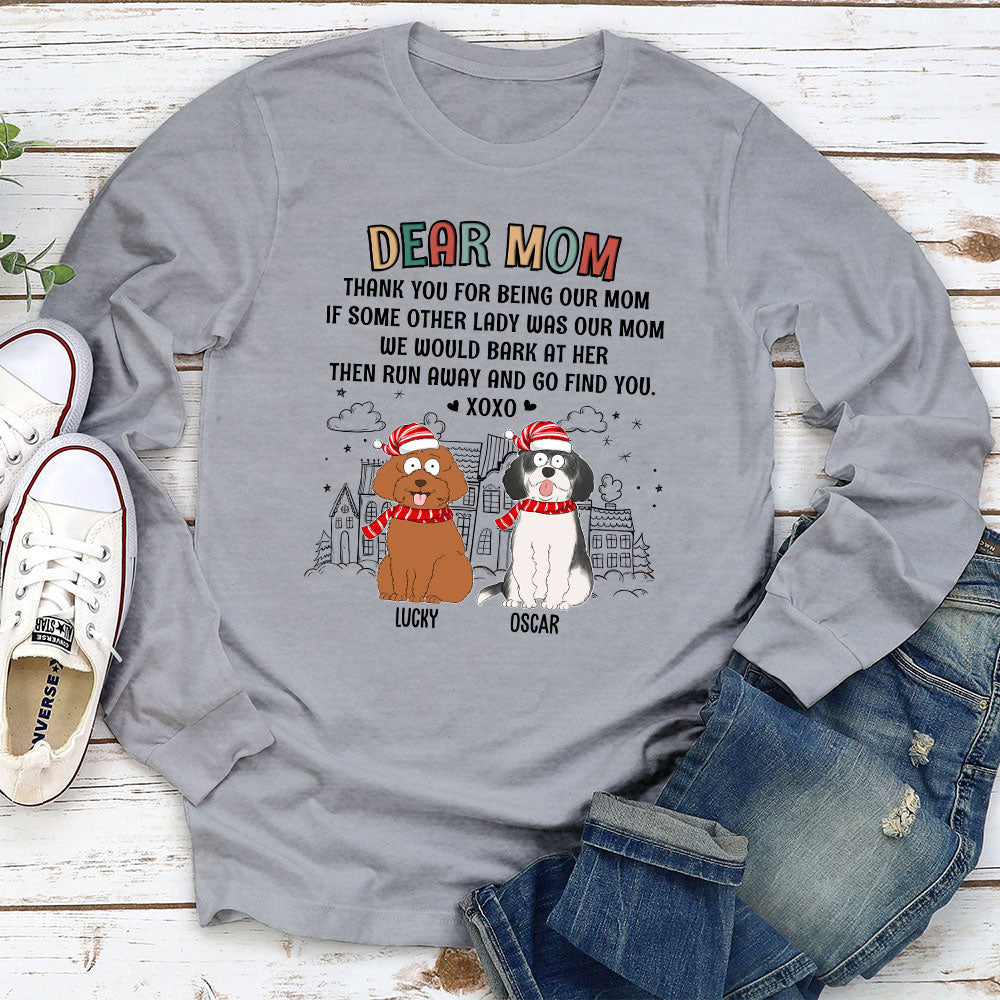 Dear Dad XOXO - Personalized Custom Long Sleeve T-shirt