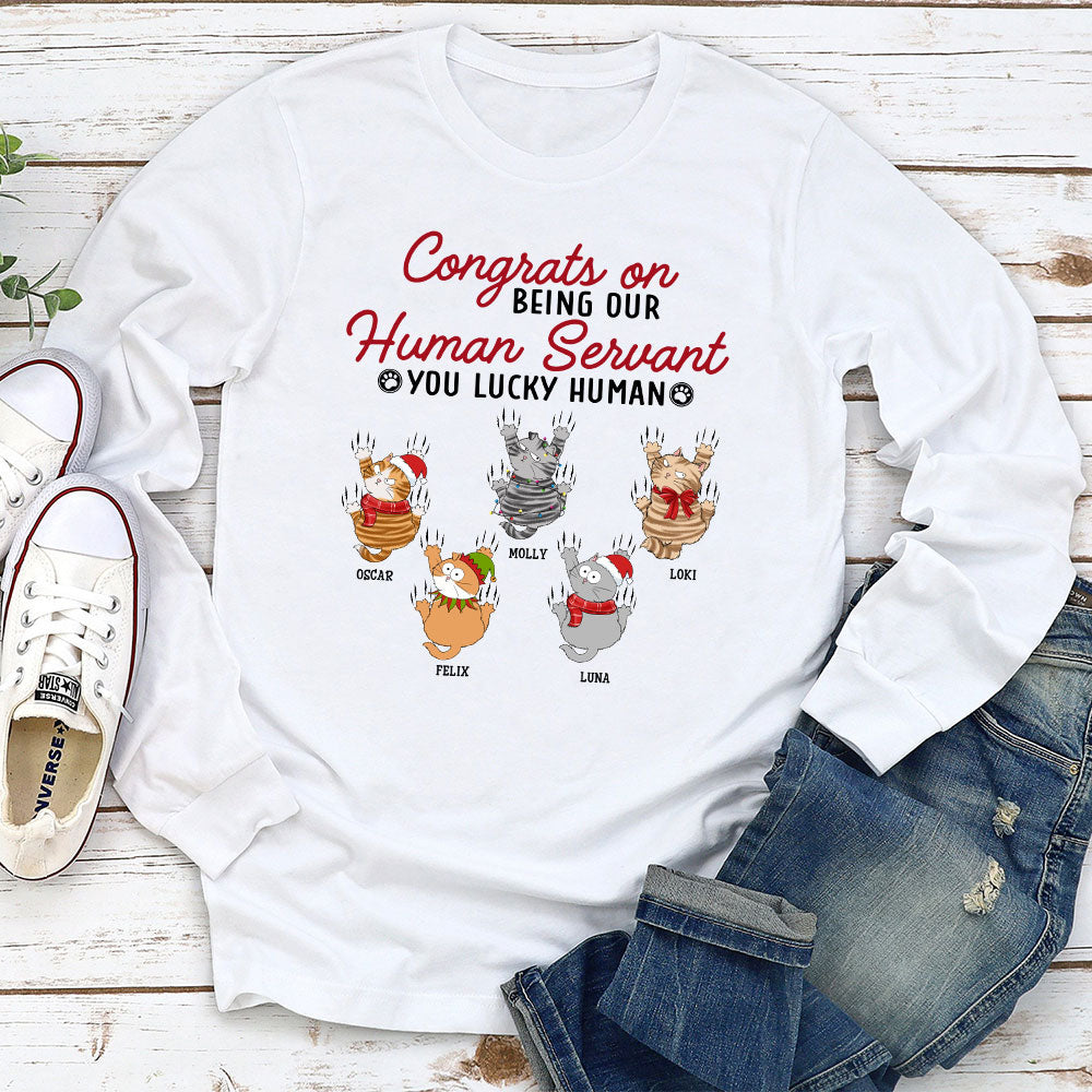 Congrats Servant - Personalized Custom Long Sleeve T-shirt
