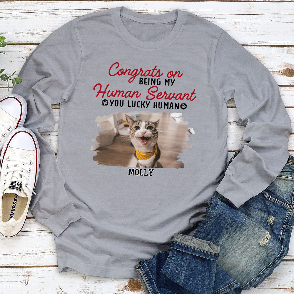 Congrats Servant - Personalized Custom Long Sleeve T-shirt