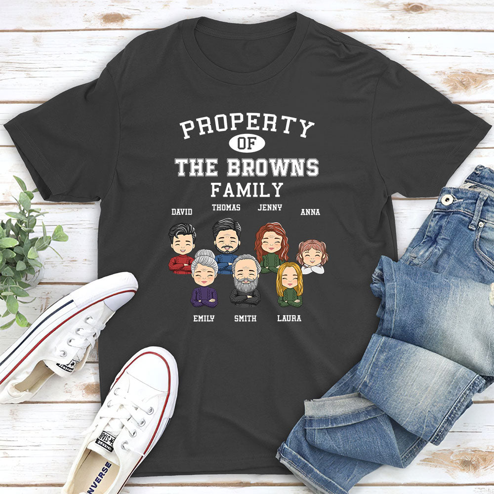 Property Of Family - Personalized Custom Unisex T-shirt