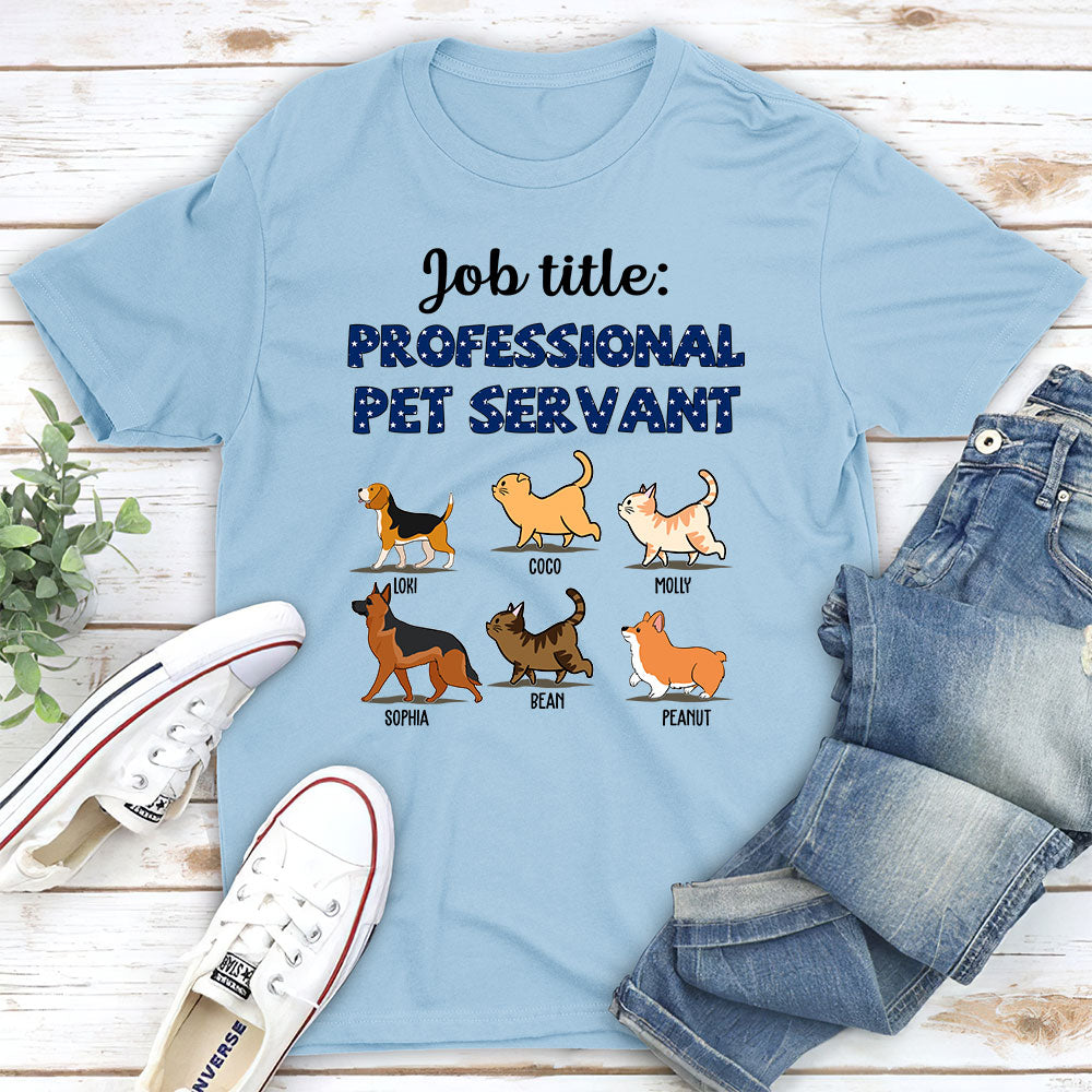 Professional Pet Servant - Personalized Custom Unisex T-shirt