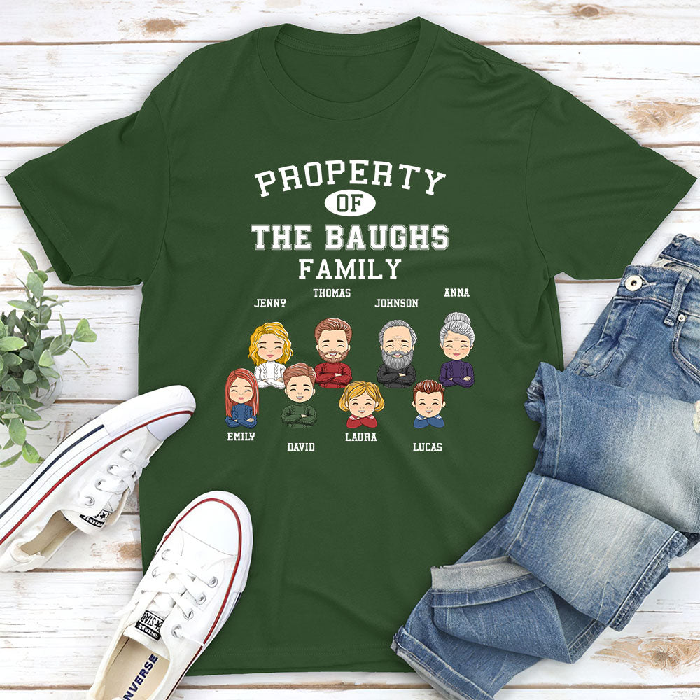 Property Of Family - Personalized Custom Unisex T-shirt