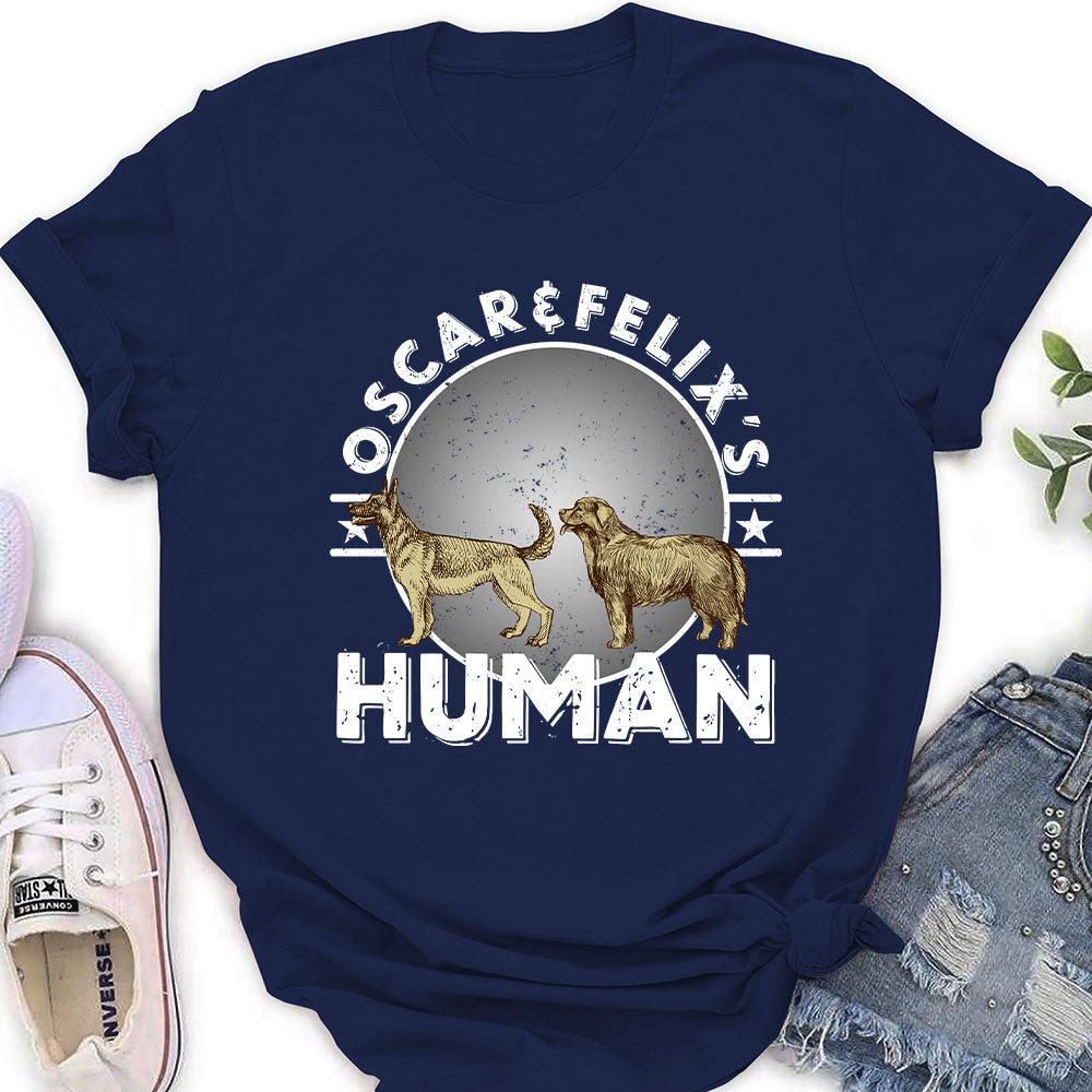 Dog Person Circle - Personalized Custom Women's T-shirt