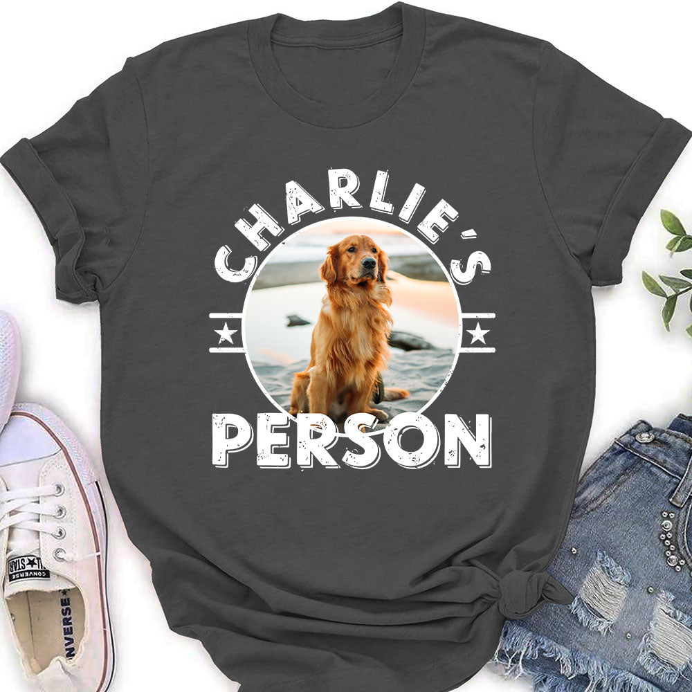 Dog Person Circle - Personalized Custom Women's T-shirt