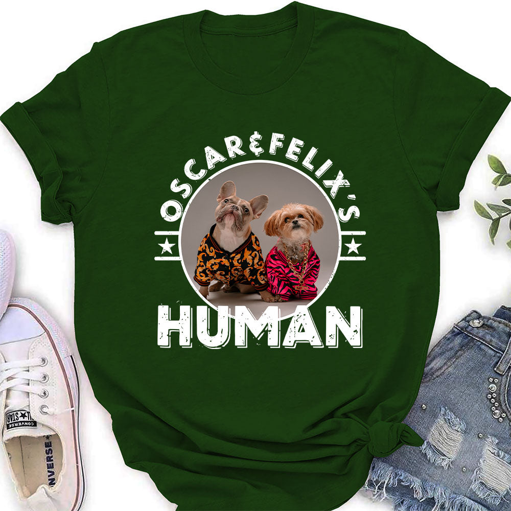 Dog Person Circle - Personalized Custom Women's T-shirt