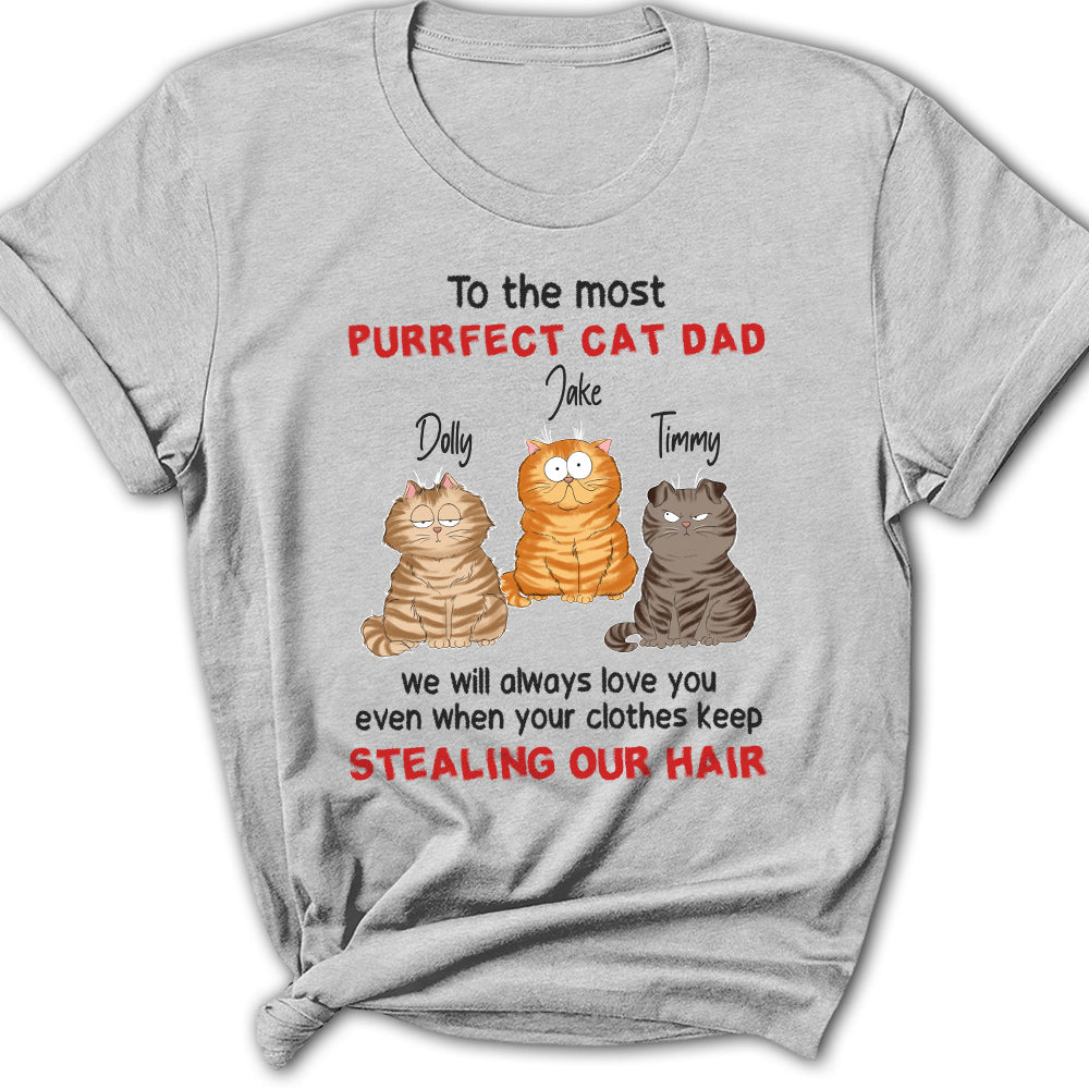 To The Most Purrfect Cat - Personalized Custom Women's T-shirt