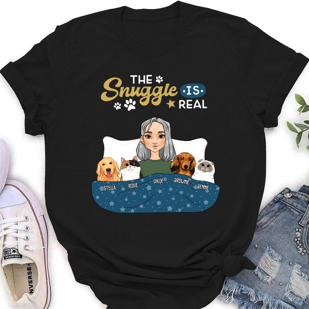 The Snuggle Real - Personalized Custom Women's T-shirt