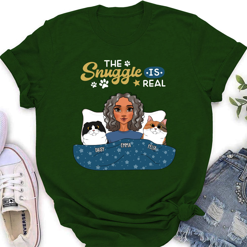 The Snuggle Real - Personalized Custom Women's T-shirt
