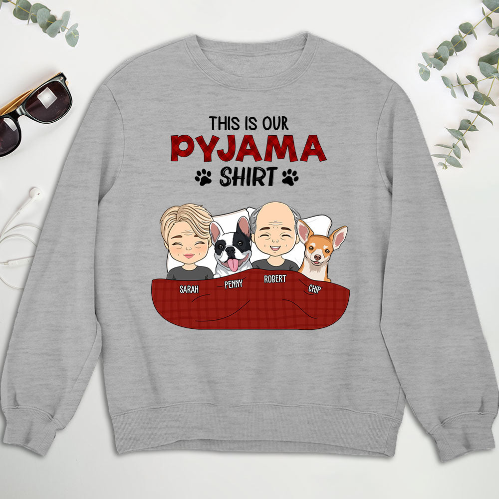 Pyjama Shirt Couple - Personalized Custom Sweatshirt