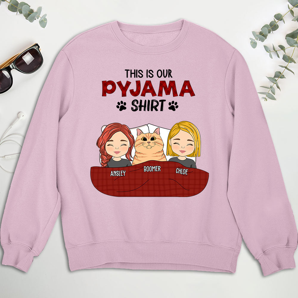 Pyjama Shirt Couple - Personalized Custom Sweatshirt