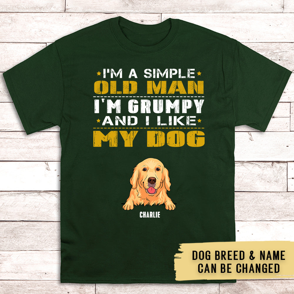 Old Man Grumpy - Personalized Custom Unisex T-shirt