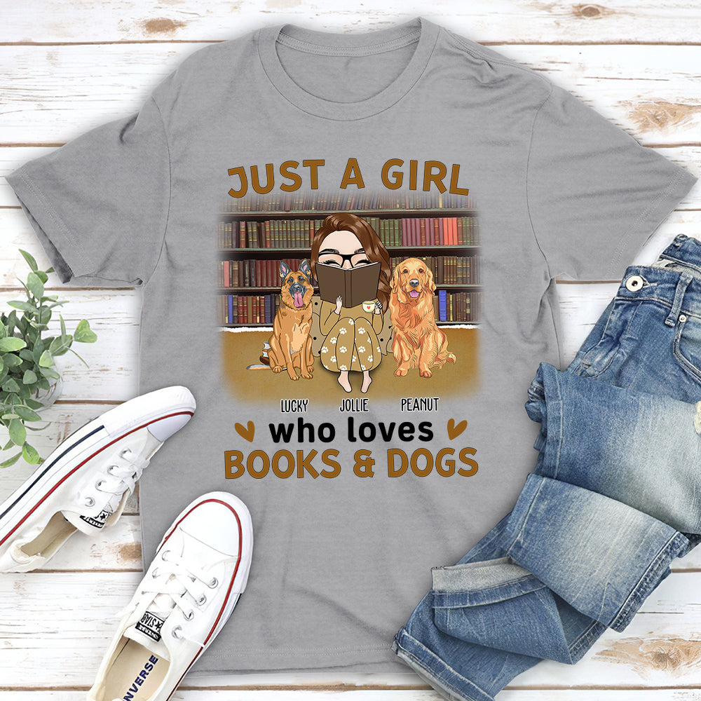 Girl Reading - Personalized Custom Unisex T-shirt