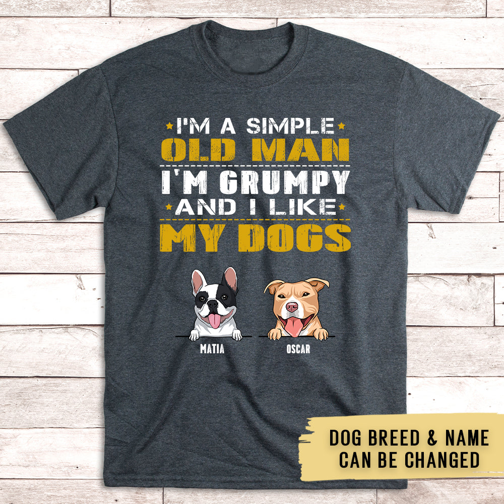 Old Man Grumpy - Personalized Custom Unisex T-shirt