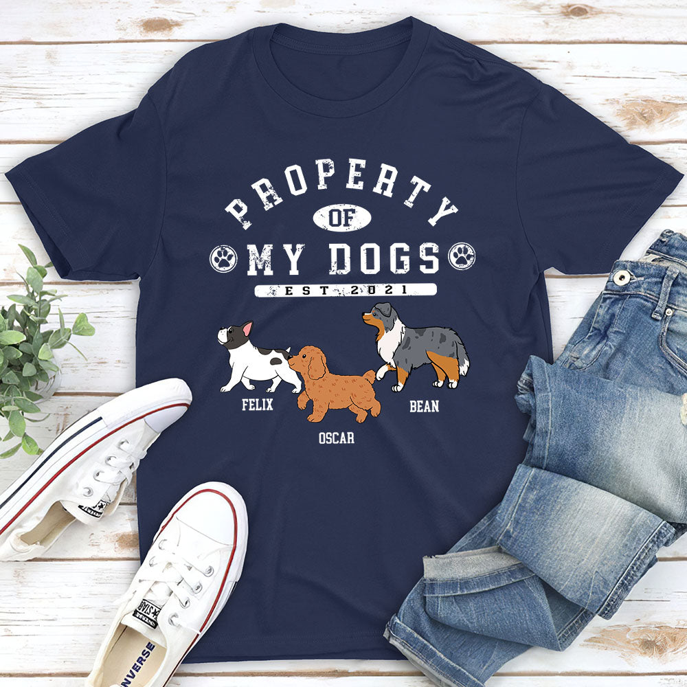 Dog Property - Personalized Custom Premium T-shirt