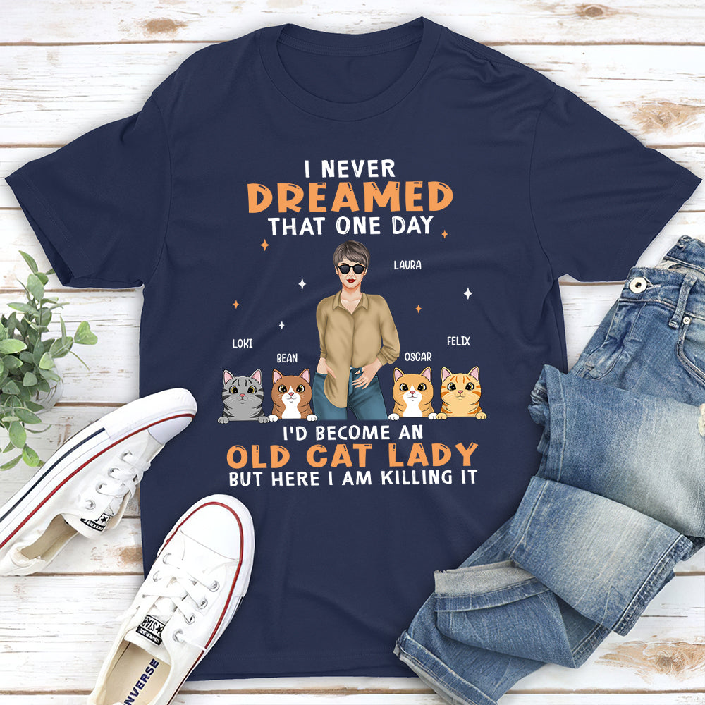 Old Cat Lady 2 - Personalized Custom Unisex T-shirt