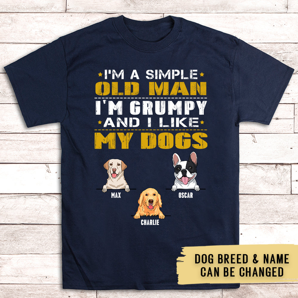 Old Man Grumpy - Personalized Custom Unisex T-shirt