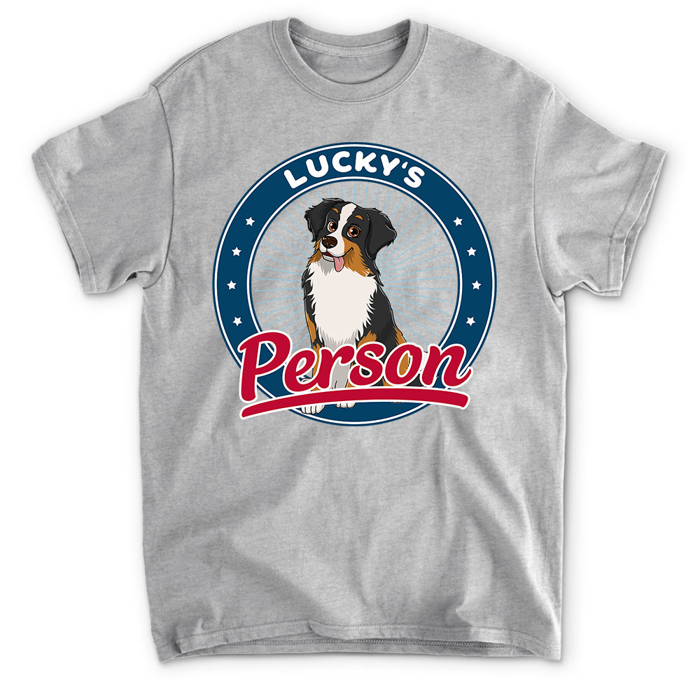 Dog Person Cartoon - Personalized Custom Unisex T-shirt