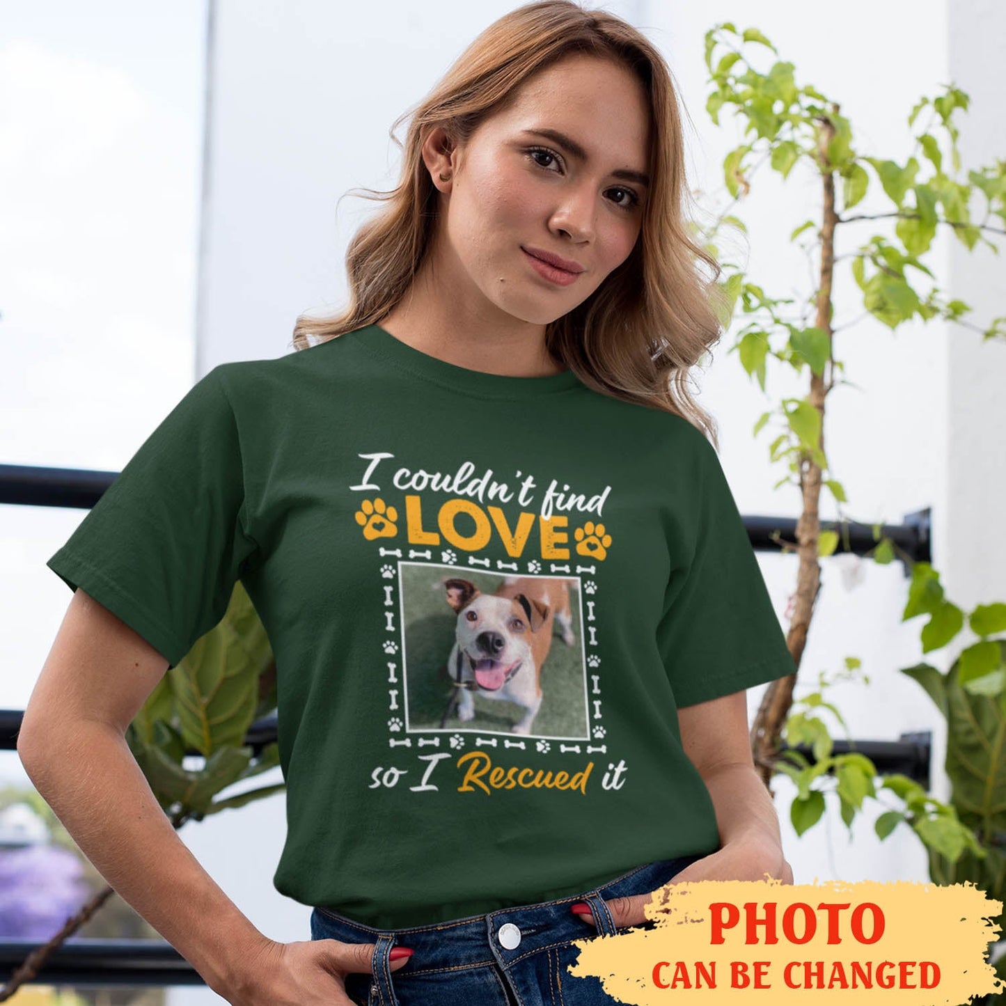 Rescue Love - Personalized Custom Photo Women's T-shirt