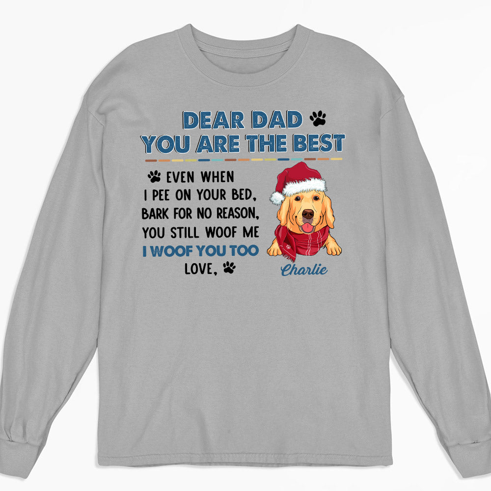Still Woof You Dad - Personalized Custom Long Sleeve T-shirt