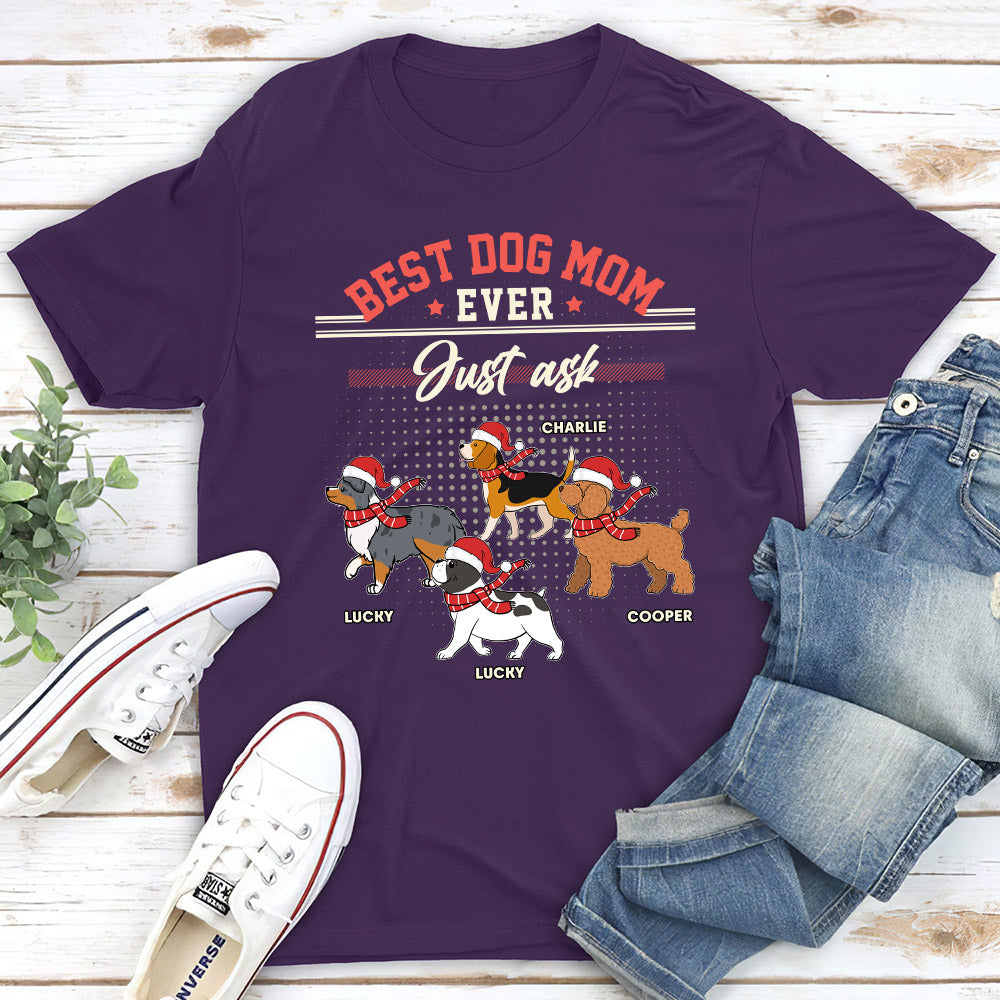 Dog Dad Just Ask - Personalized Custom Unisex T-shirt