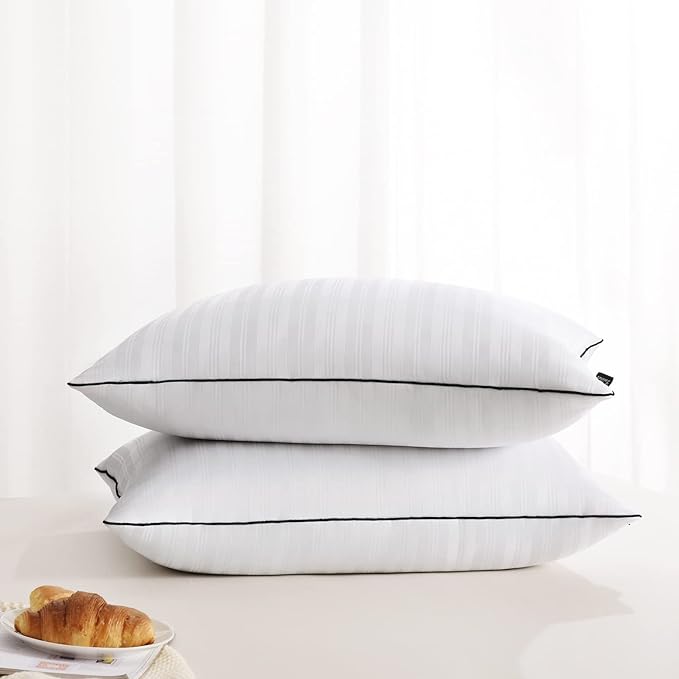 Down Alternative Pillows King Size Set of 2 - Hotel Collection Soft Bed Pillows