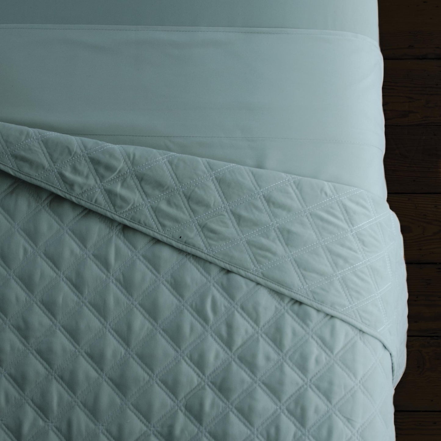 Quilted Blanket in Blue Agate by Sposh