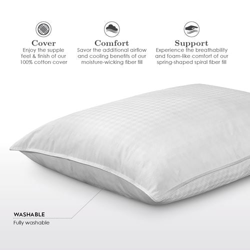 PureCare Cooling Memory Fiber Pillow