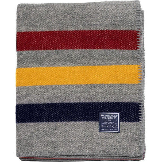 1 Frontier Wool Throw - Gray