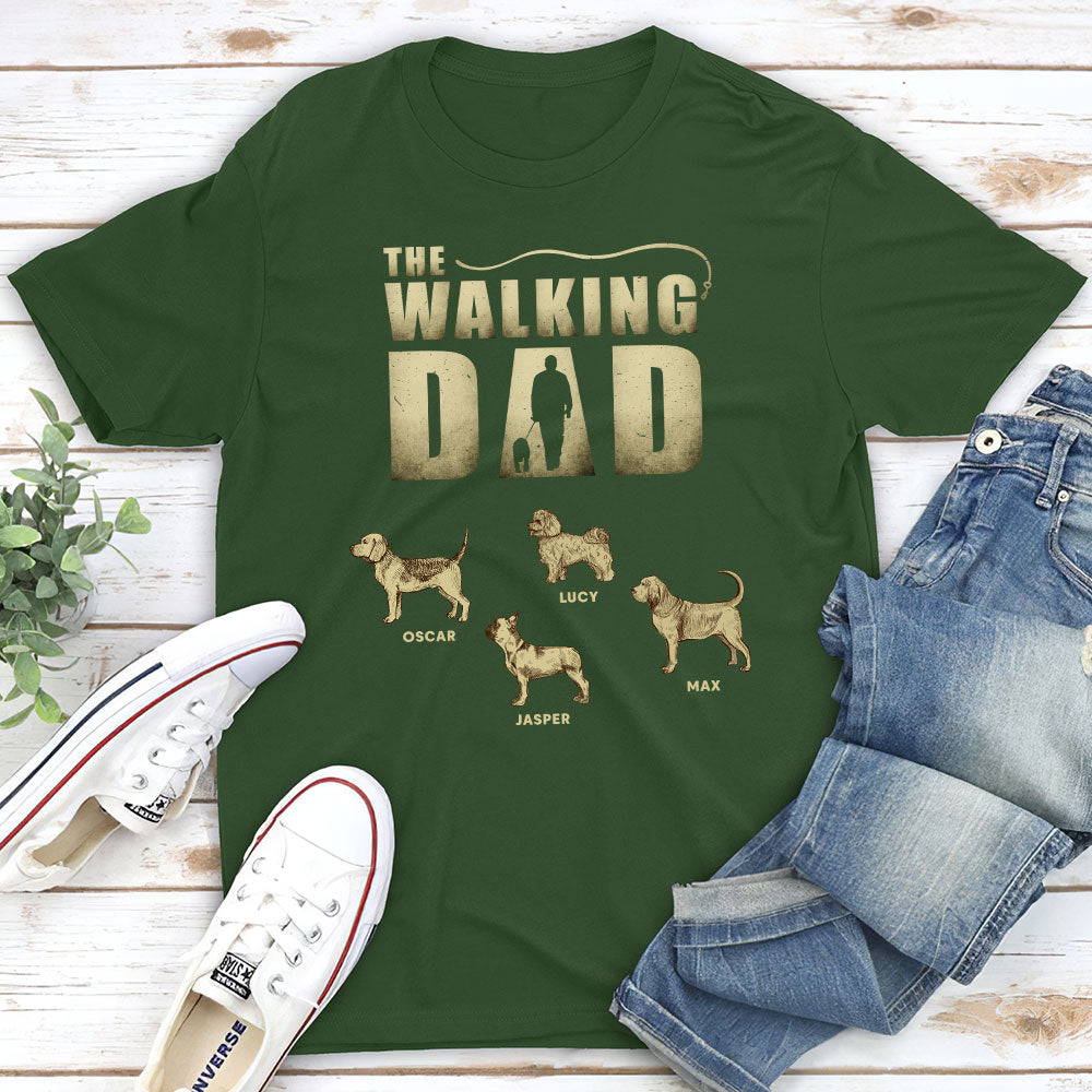 Walking Dad Vintage - Personalized Custom Premium T-shirt