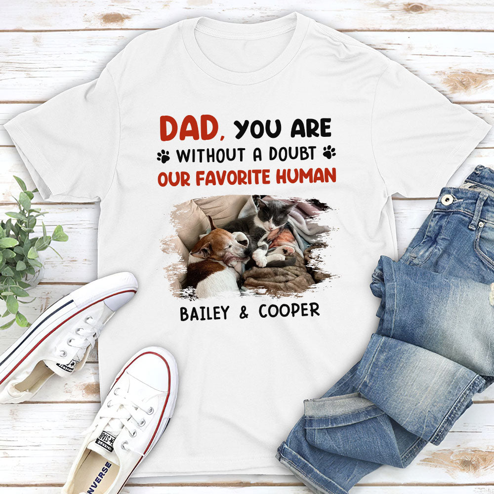 Favorite Dad Mom No Doubt - Personalized Custom Premium T-shirt