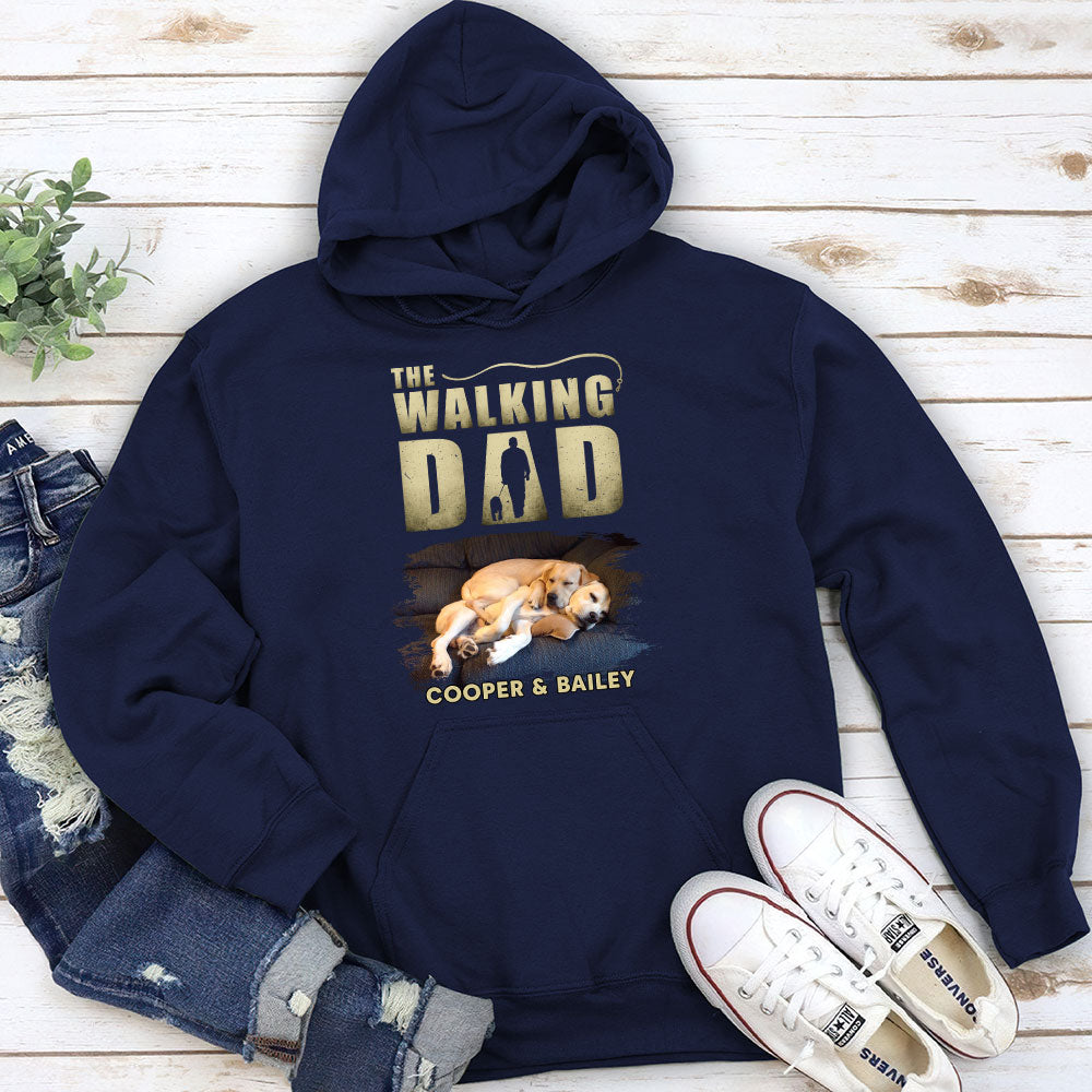 Walking Dad Vintage - Personalized Custom Hoodie