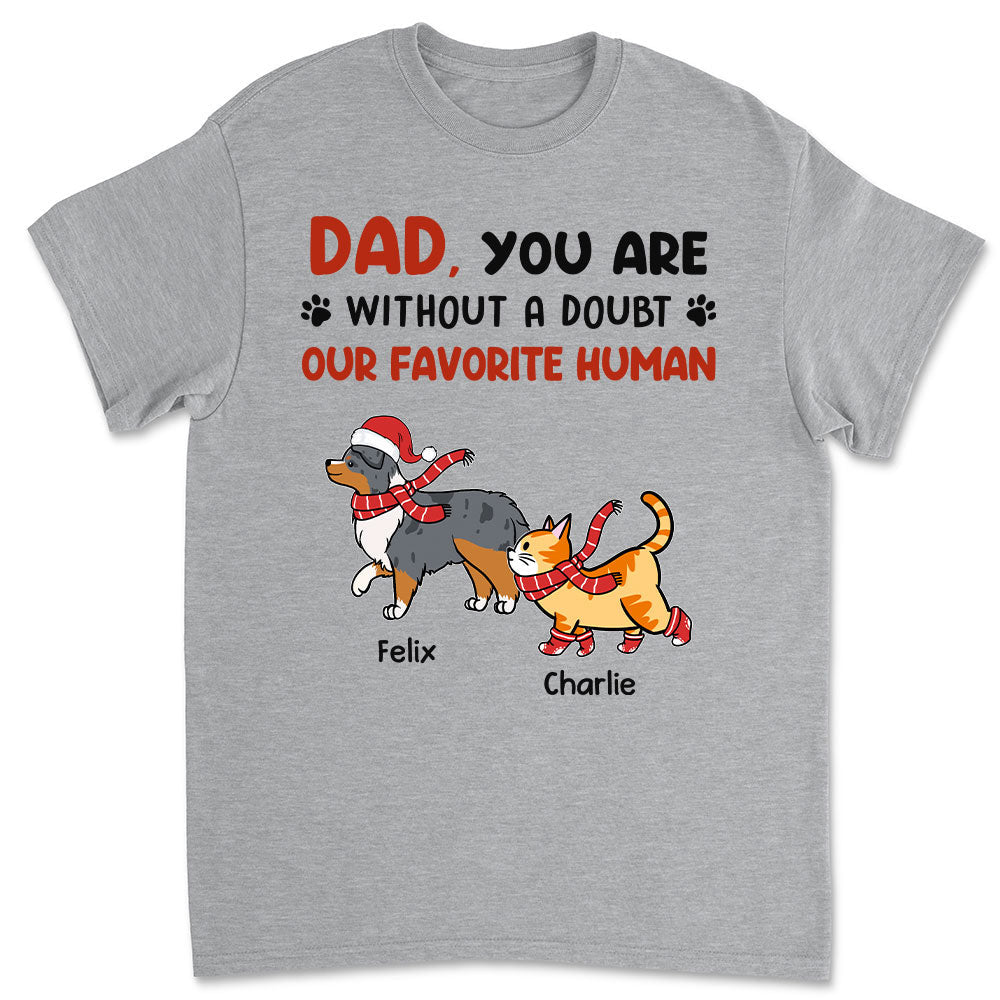 Favorite Dad Mom No Doubt - Personalized Custom Premium T-shirt