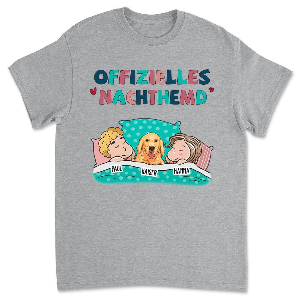Offizielles Nachthemd Für Paare - Personalisiertes Unisex T-Shirt