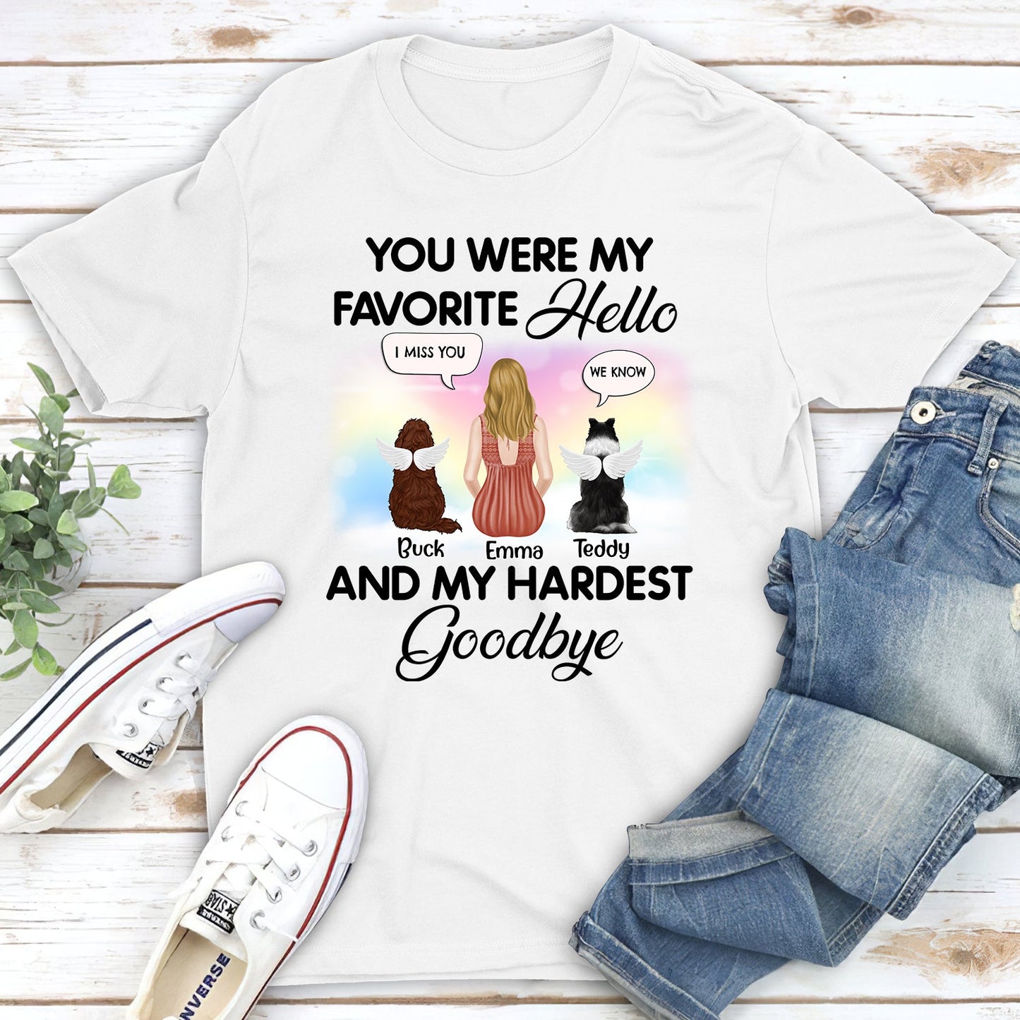 You Were My Favorite Hello Speech - Personalized Custom Unisex T-shirt
