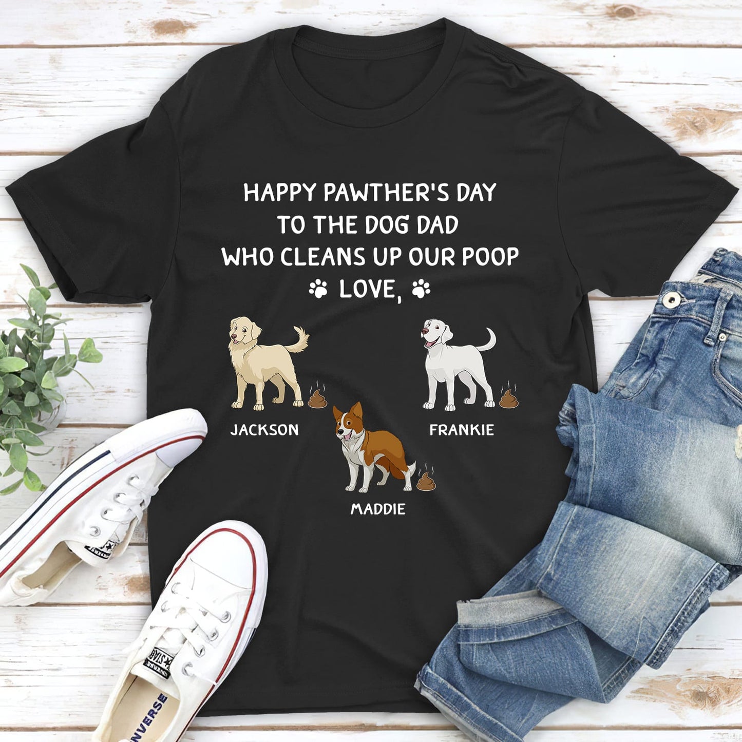 Clean Up My Poop - Personalized Custom Unisex T-shirt
