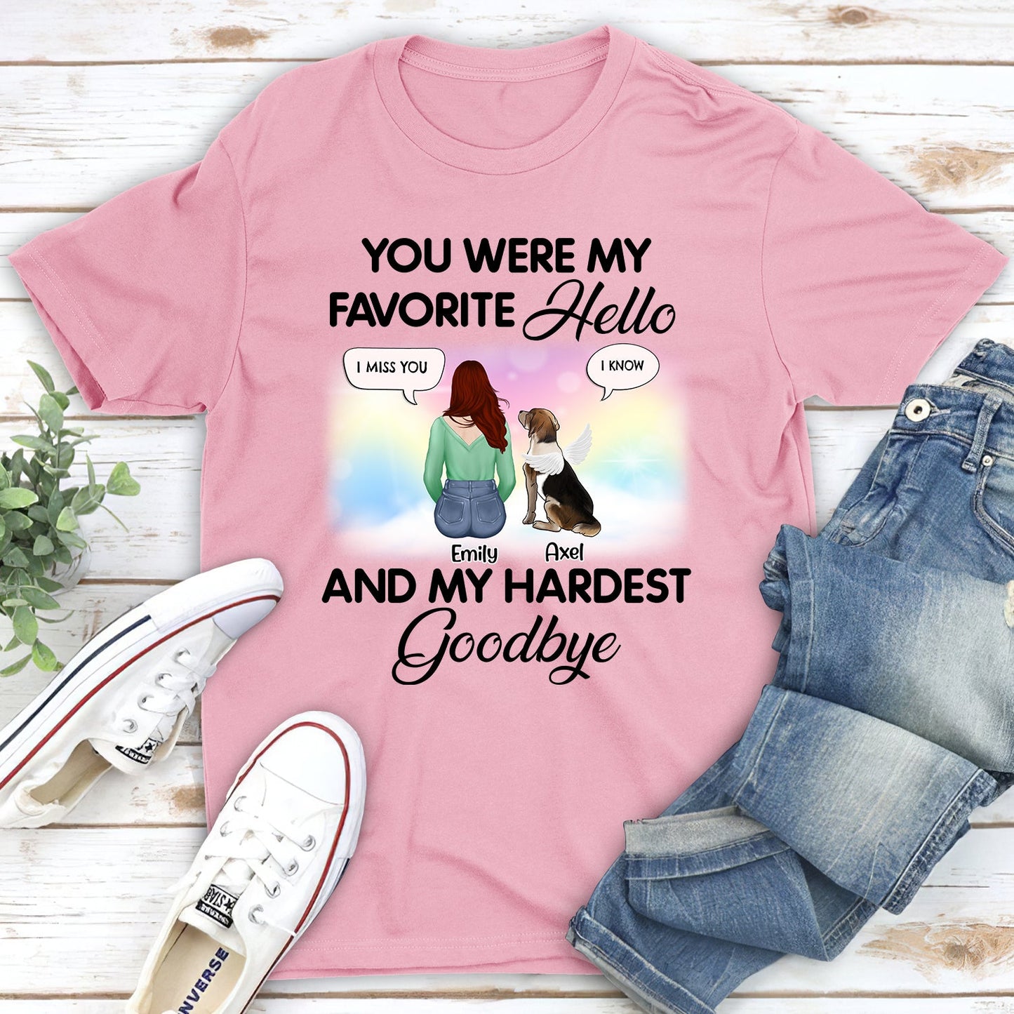 You Were My Favorite Hello Speech - Personalized Custom Unisex T-shirt