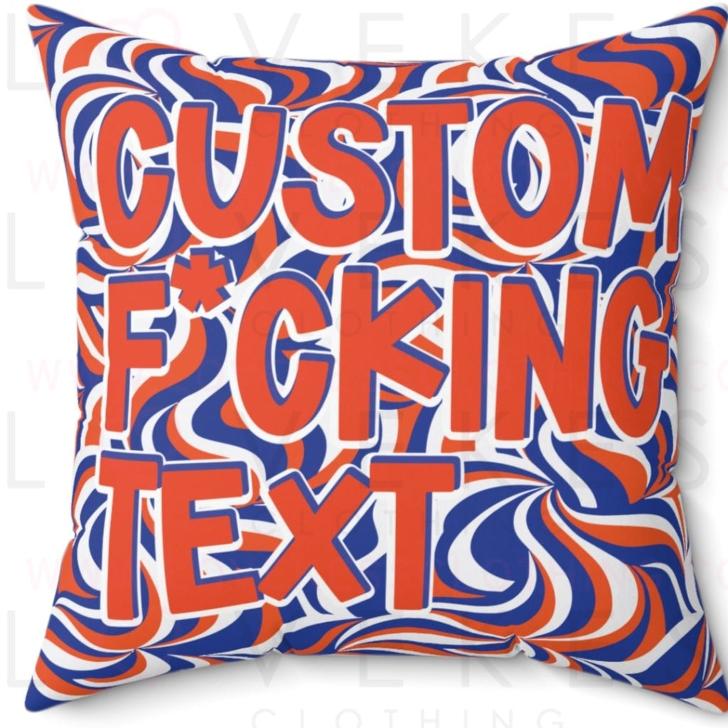 Customize Your Own Retro Bed Party Pillow Cover