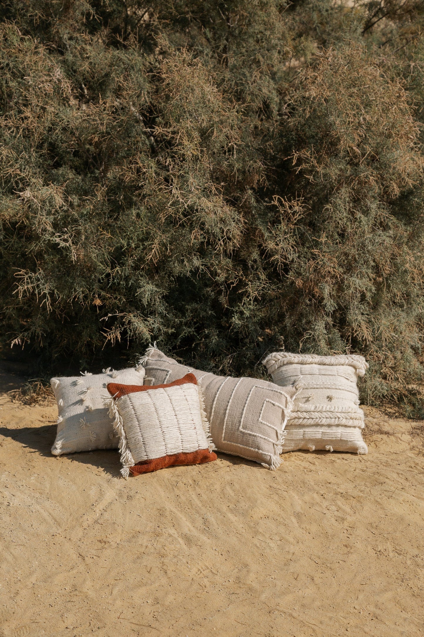 Ridge Wool Throw Pillow Cover